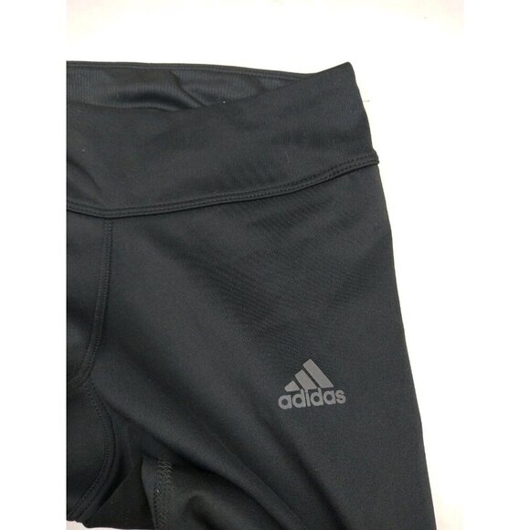 Adidas Running Women’s XS Black Climacool Legging Pants Mesh Ankle Zip - Picture 6 of 15